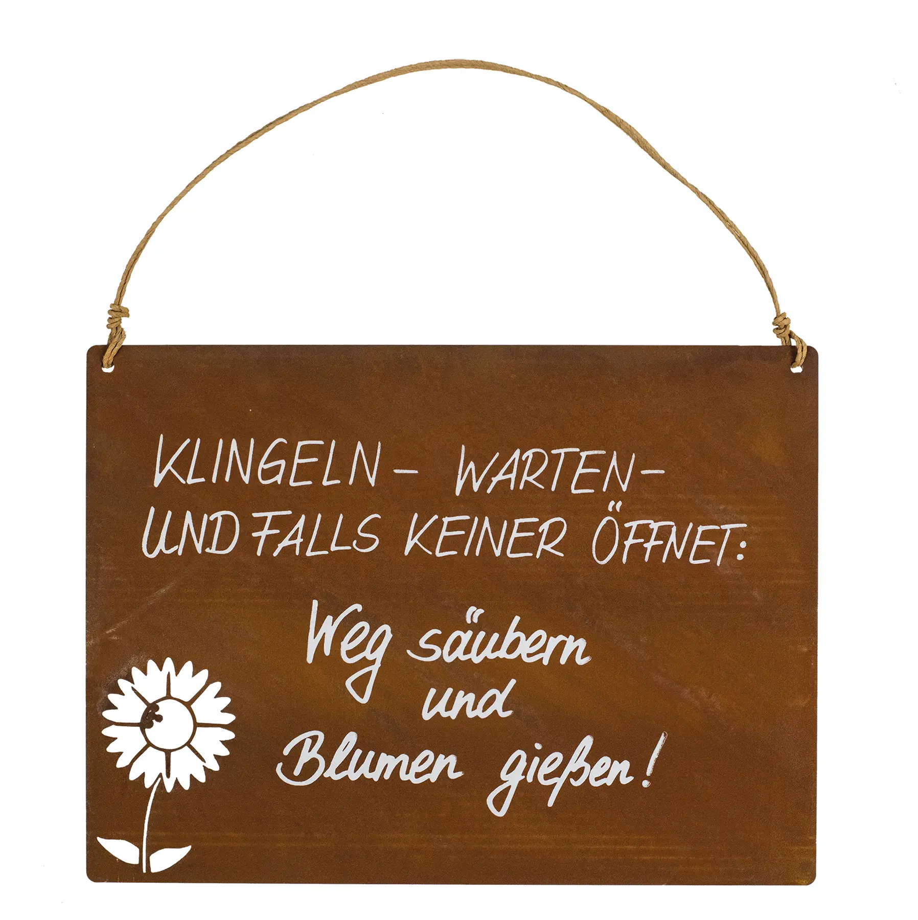 Spruchschild Blume