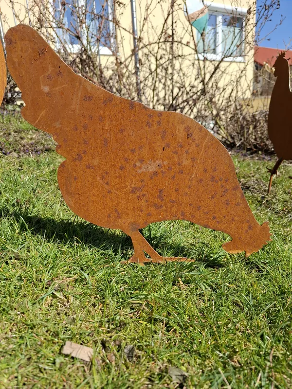 Hühnerfamilie im Set 2 Größen zum Stecken – Bild 2