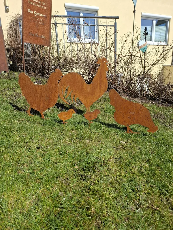 Hühnerfamilie im Set 2 Größen zum Stecken
